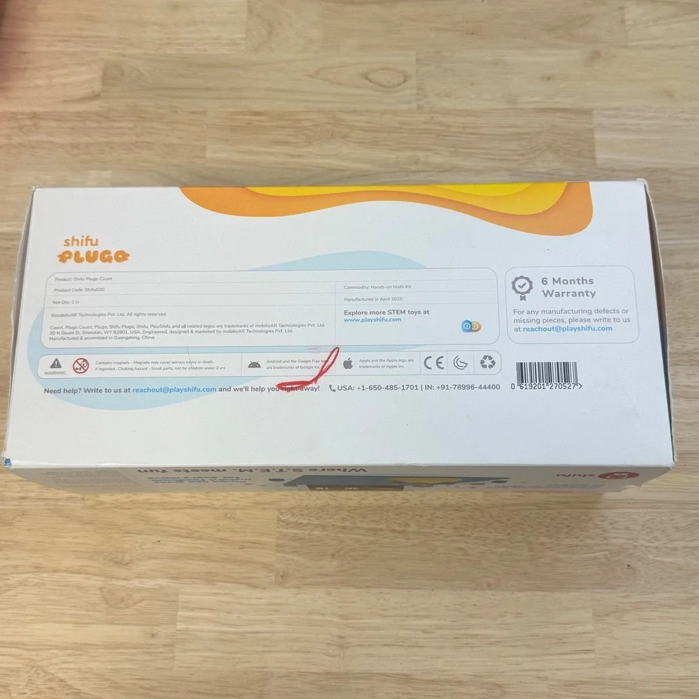 Shifu Plugo Count AR Math Kit Hands-on‎ STEM Toy Shifu020 Ages 4+ iPad Android